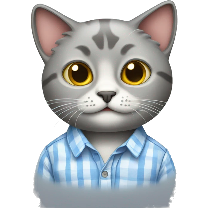 cat wearing a shirt emoji