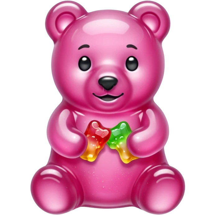 Crystallized Pink Gummybear emoji