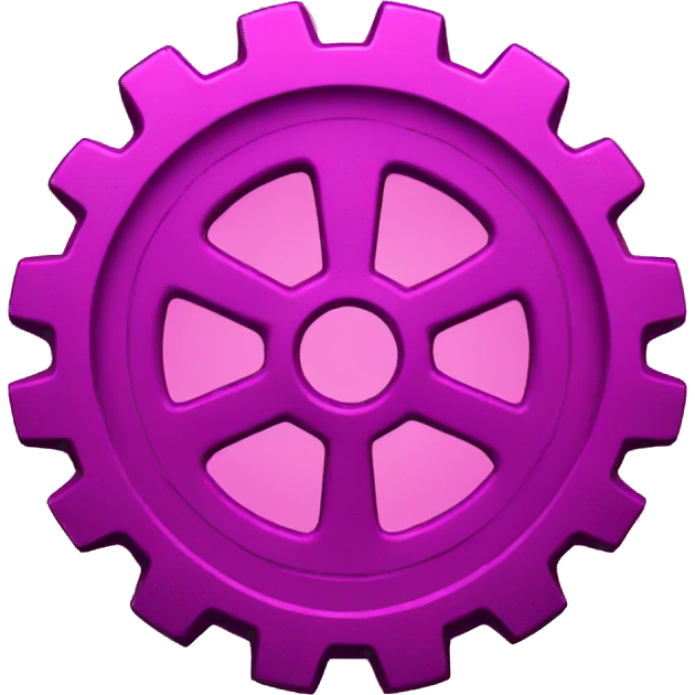 magenta gears emoji