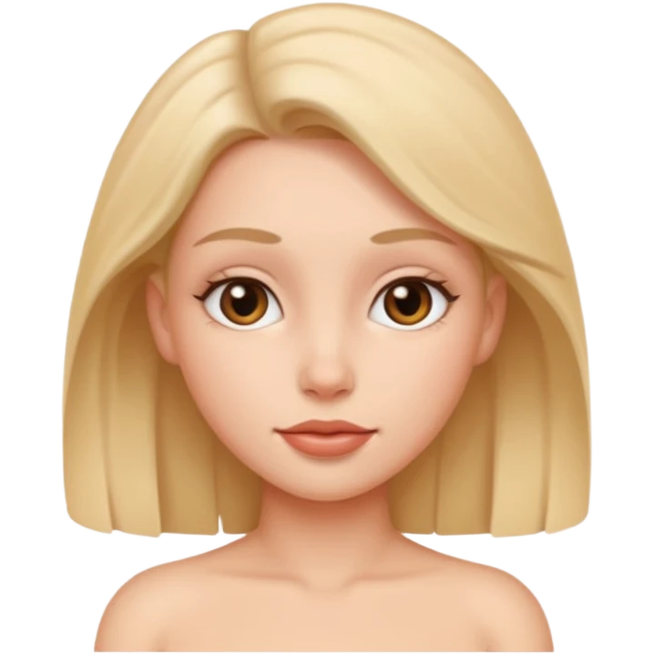 👱‍♀️no clothes boobs emoji