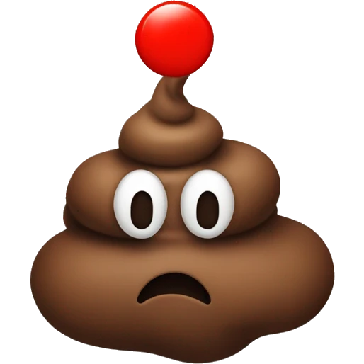 poop with red circle and x on top of it emoji