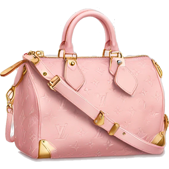 Light pink Louis Vuitton bag emoji