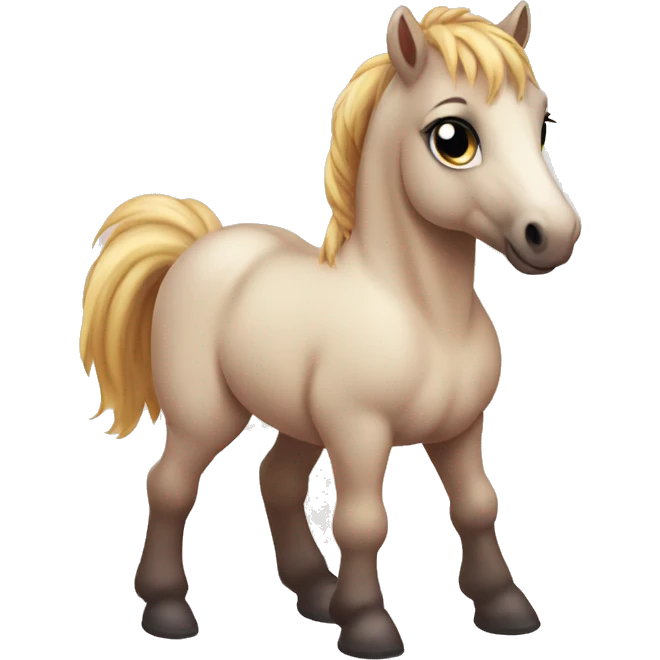 Baby horse chubby emoji