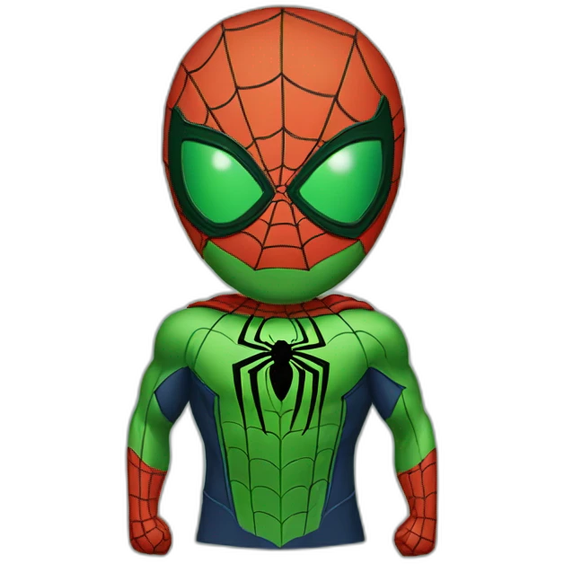 green spider man emoji