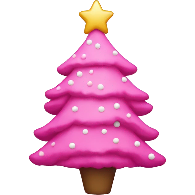 pink christmas tree emoji