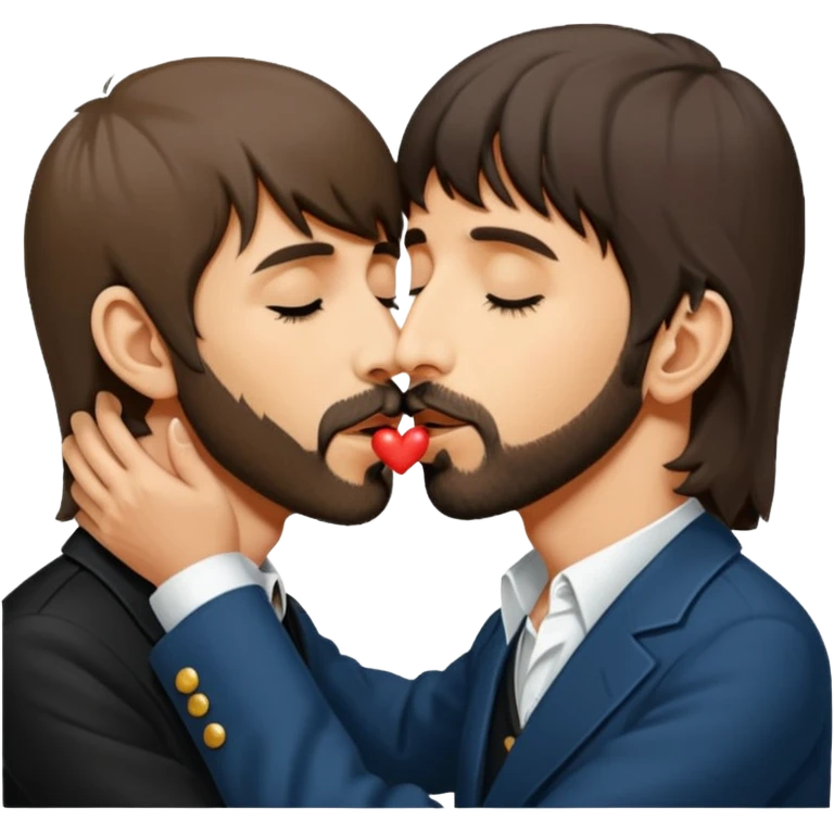 George harrison kissing Ringo Starr emoji