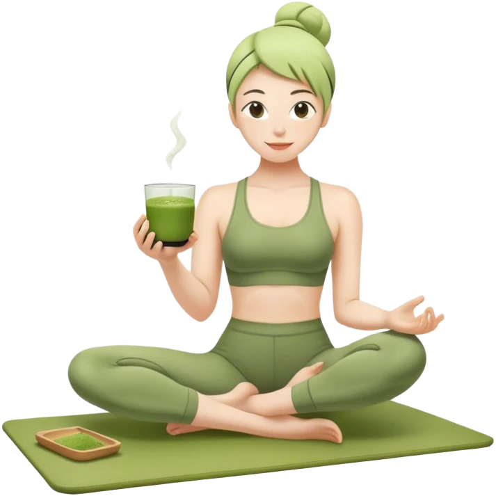 Pilates matcha emoji