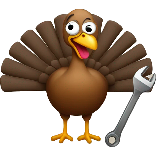 Turkey with wrench  emoji