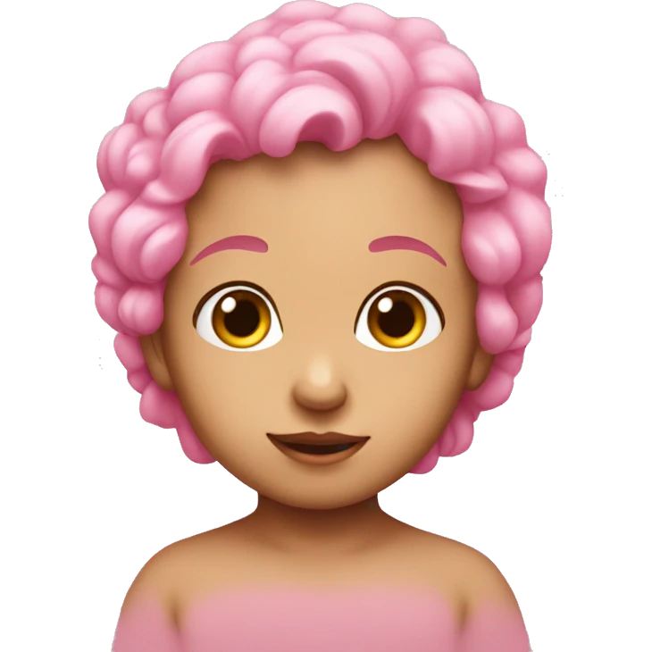 Pink baby vos emoji
