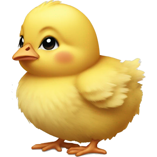 Fatigued, worn out baby chick  emoji