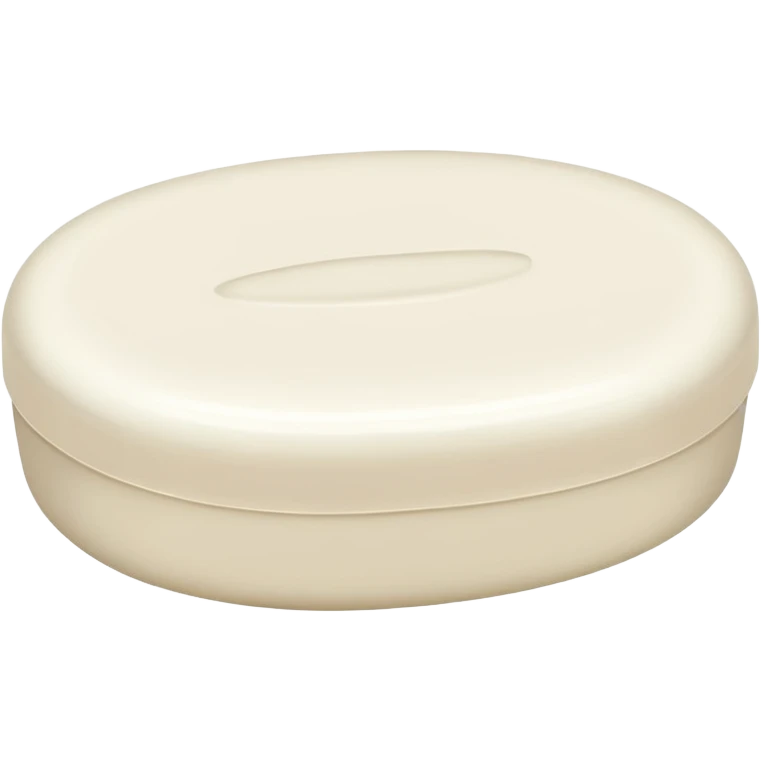 oval white soap emoji
