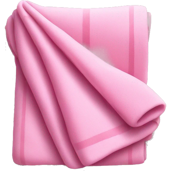 Pink folded blanket emoji