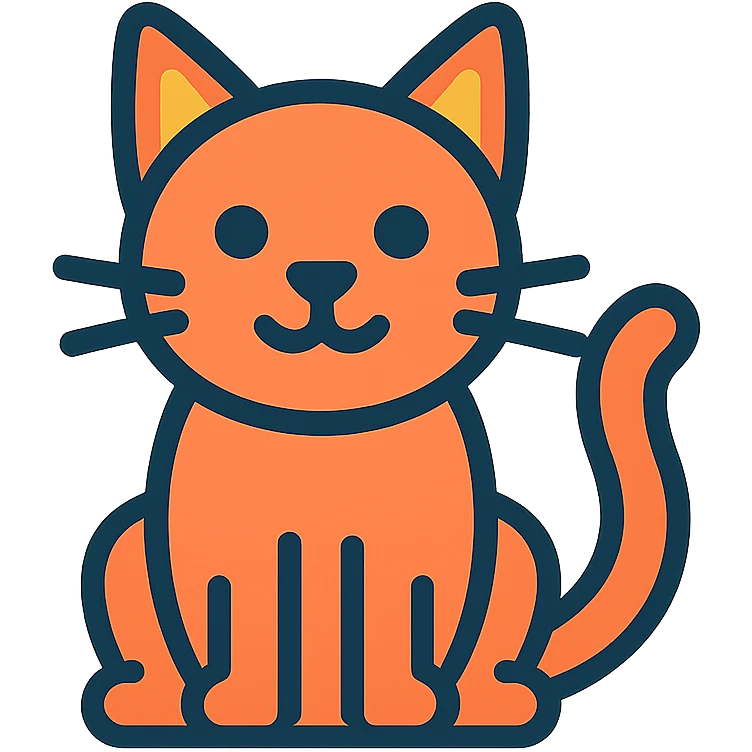 a cat emoji