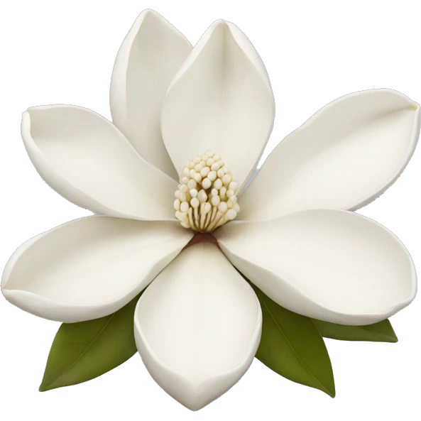 White magnolia flower emoji