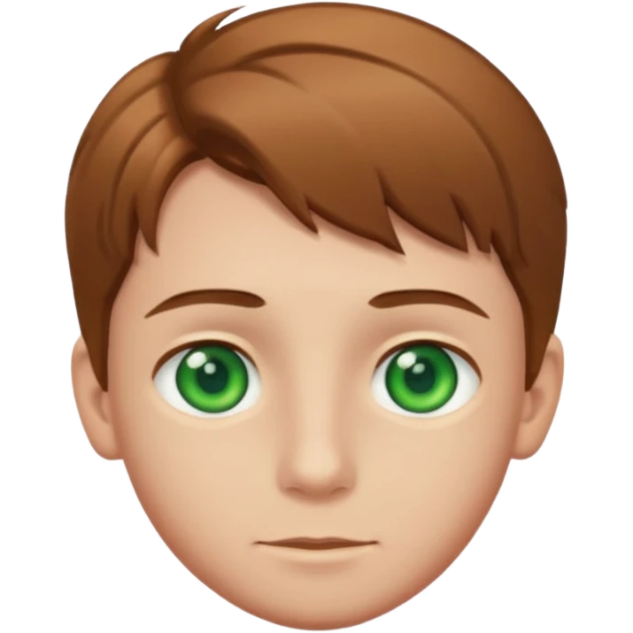 Зеленоглазый русый мальчик  emoji