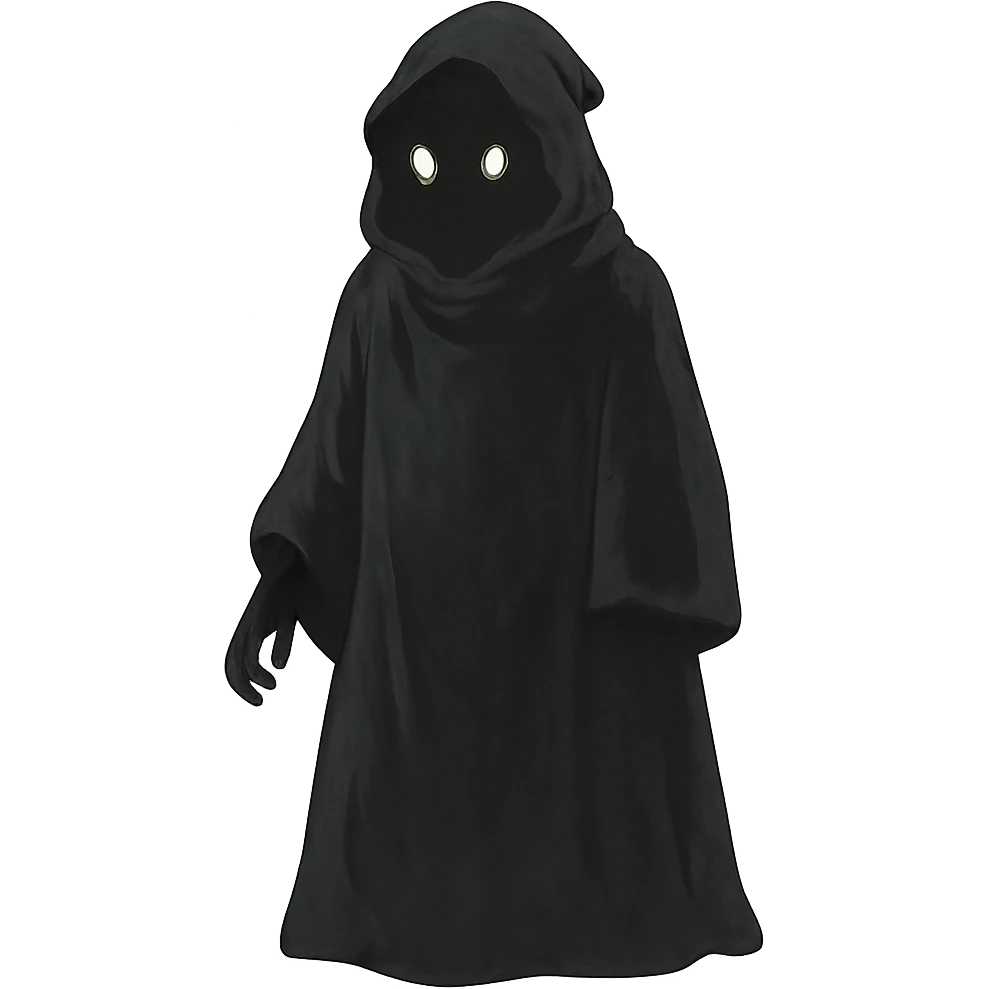 ghibli style shadowy figure in a black robe emoji