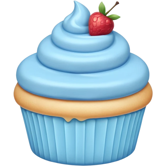pastel dessert, blue color emoji