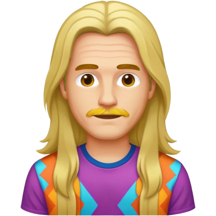 man in hippies type emoji