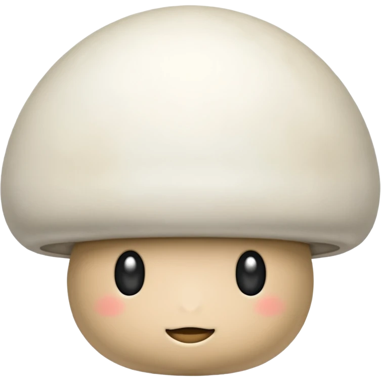 Button mushroom emoji