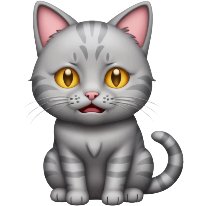 Emoji cat full body hurt and crying emoji