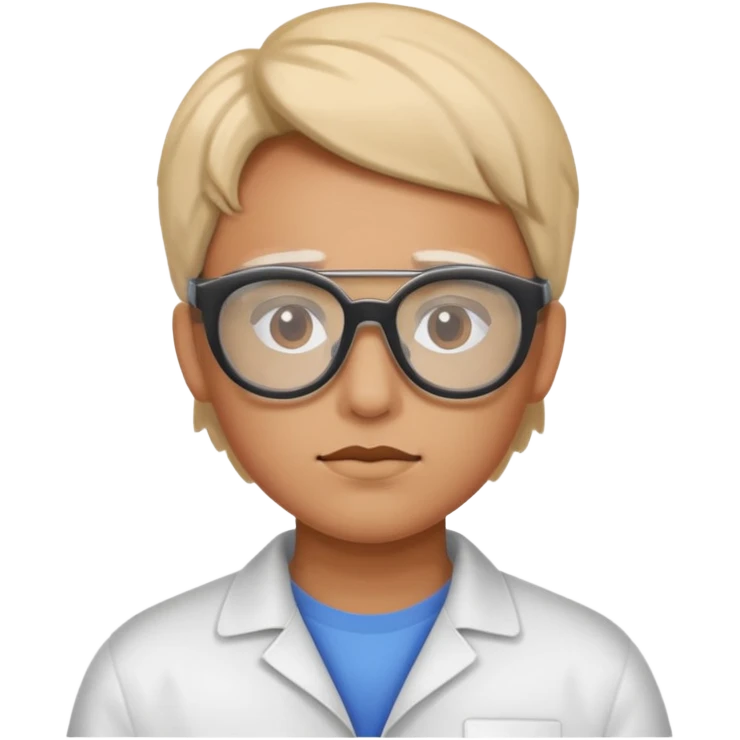person with protective glasses emoji