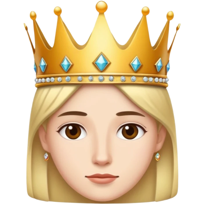Wearing a crown emoji
