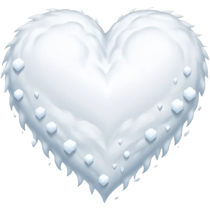 A snowing heart emoji