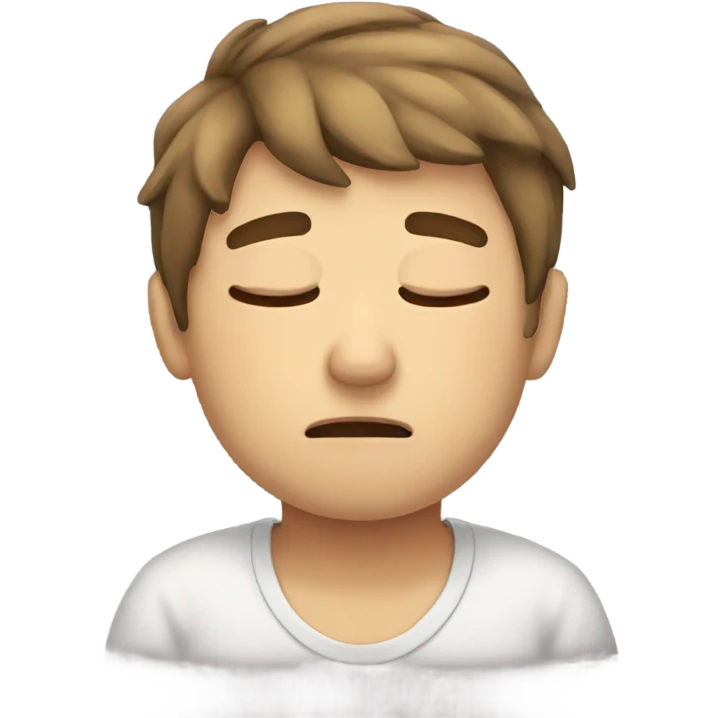Sleepy boy emoji