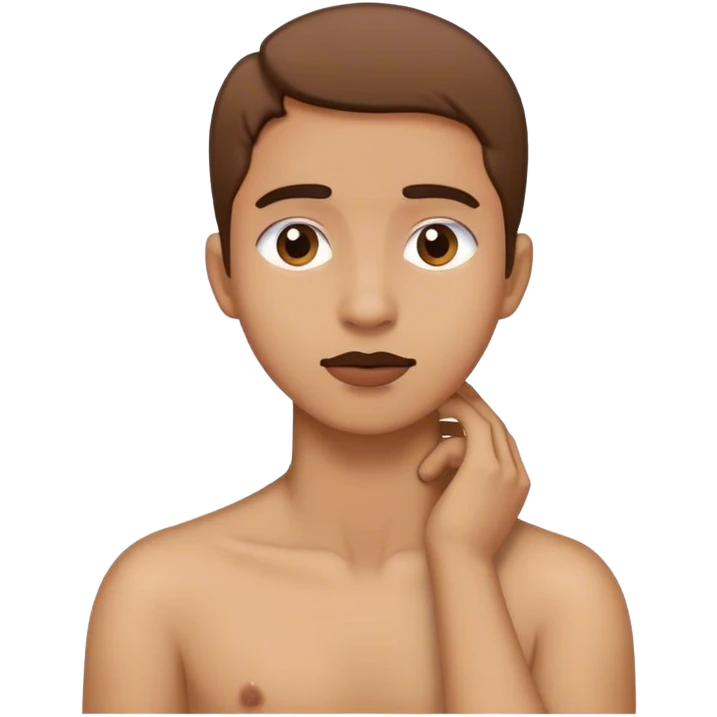 A person holding their neck emoji