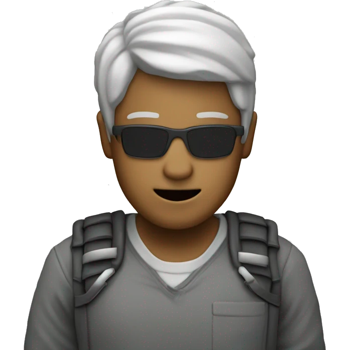 Chargé des pierre sur un dos d'une personne emoji