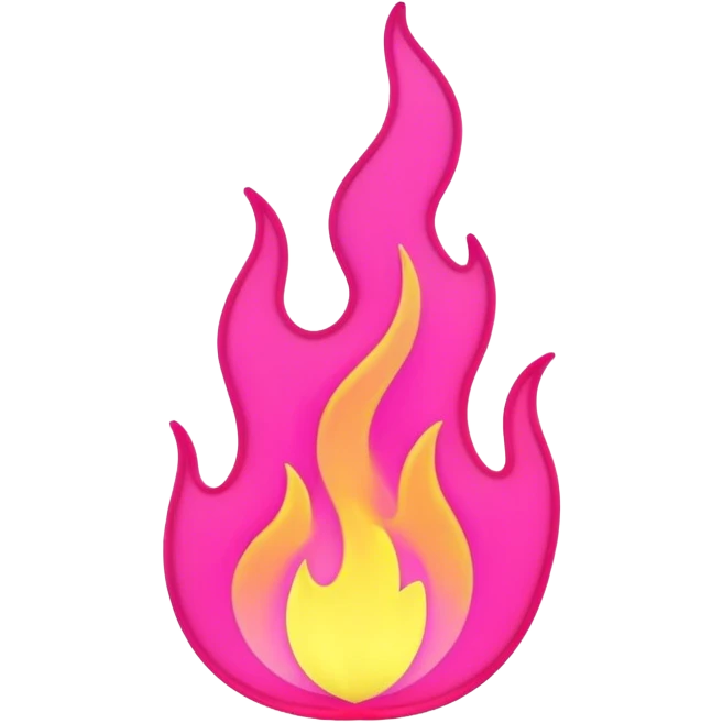 outline-pink-neon-flame emoji