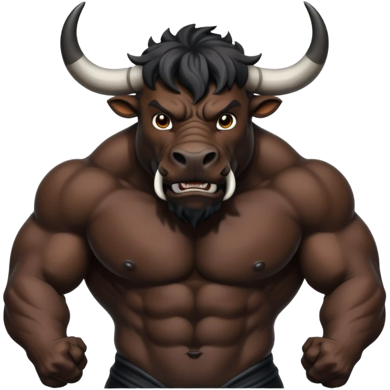 Black bull emoji