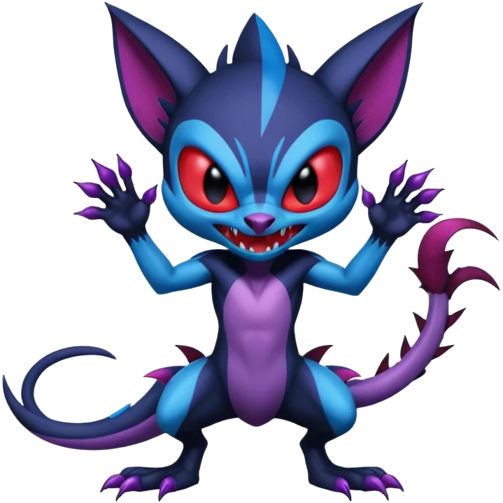 Venom-Stitch-Sneasel-fusion, full body emoji