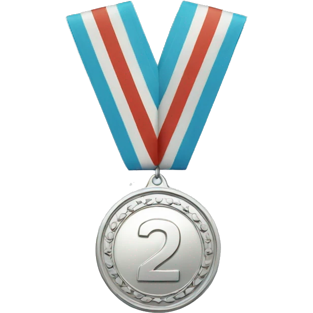 Silver 2nd place medal emoji