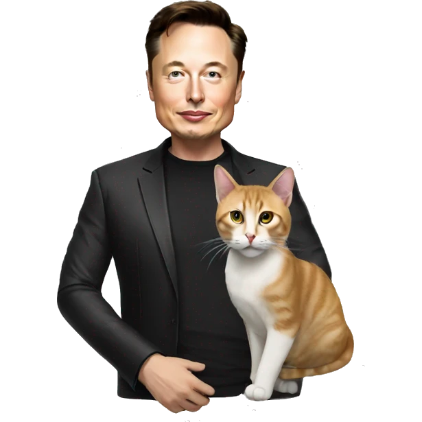 elon musk with cat emoji