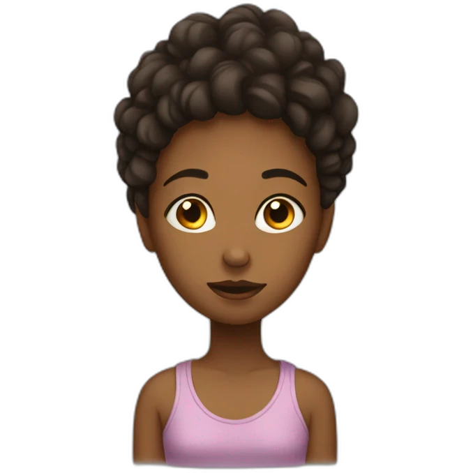 A girl who us tired emoji
