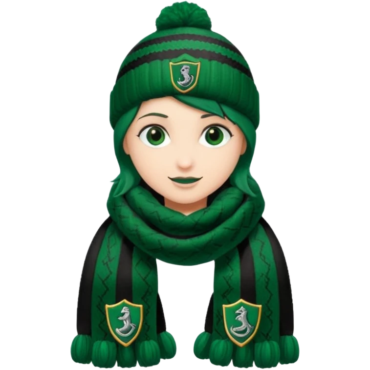 Slytherin schal und mütze emoji