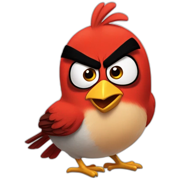angry bird emoji