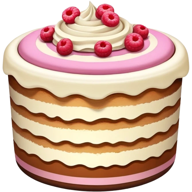 Tiramissu that is pink emoji