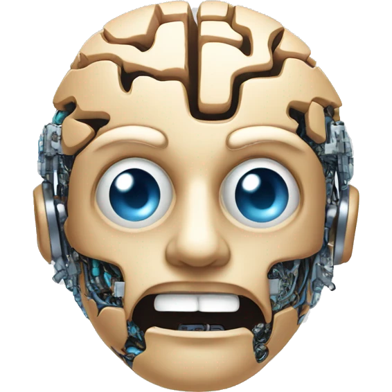 technological AI brain emoji