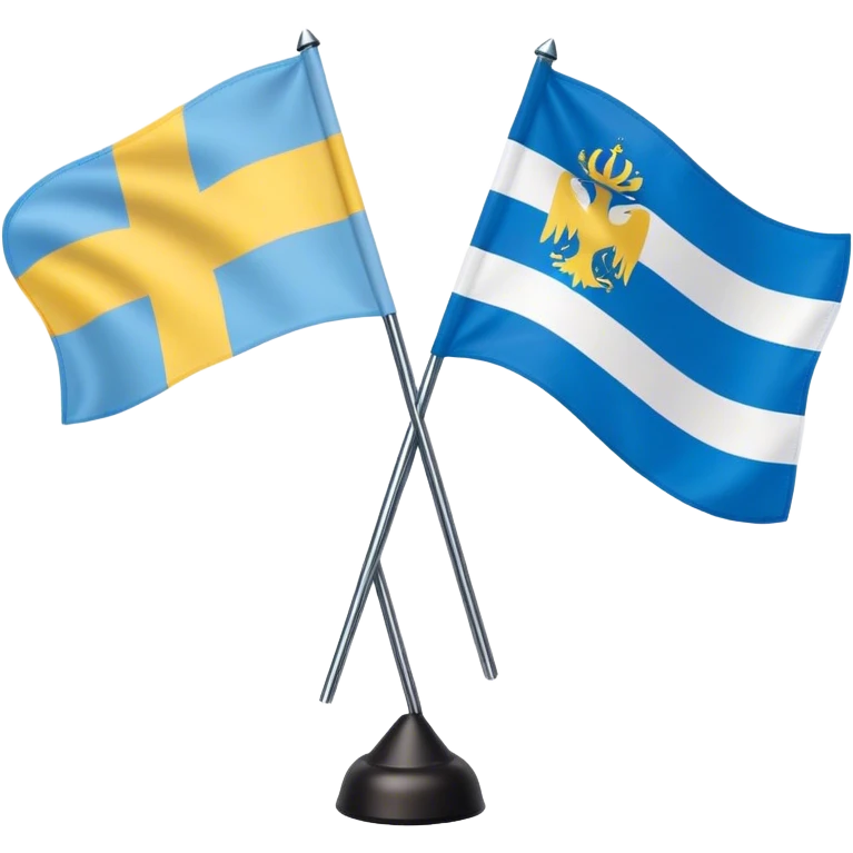 galician flag mixed with canarian flag emoji