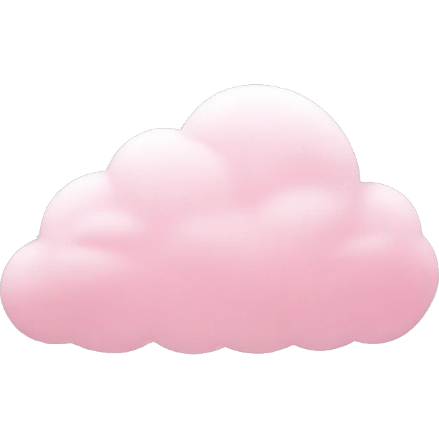 Light pink cloud emoji