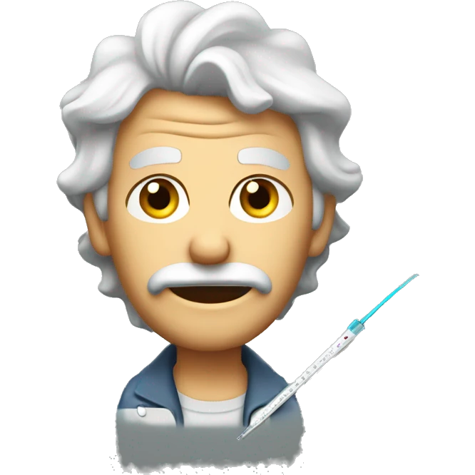 Rick with thermometer  emoji