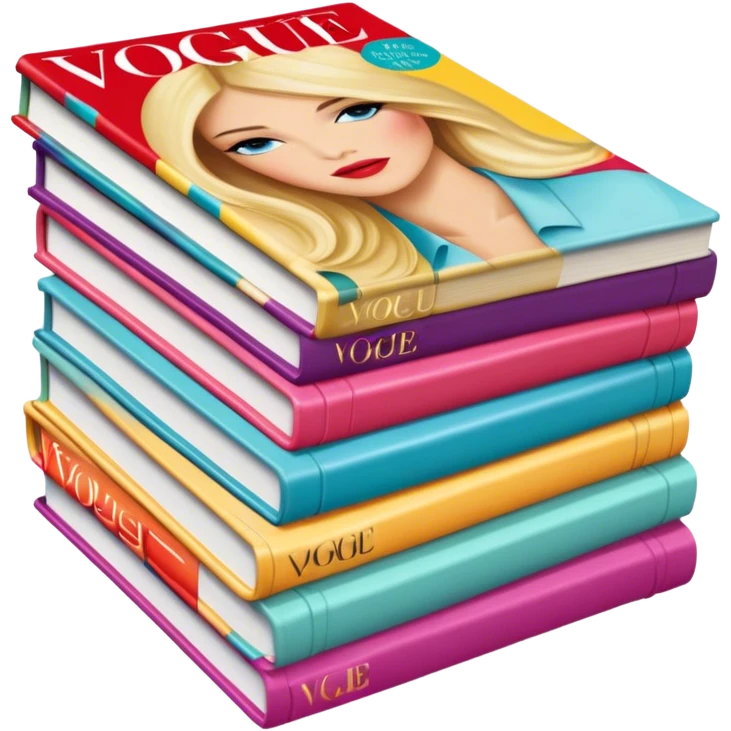 stack of vogue magazines emoji