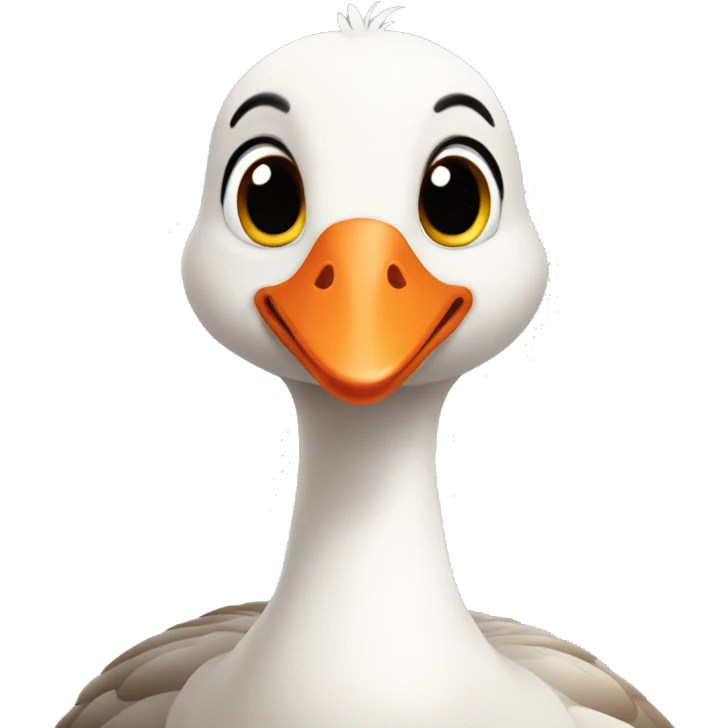 Cute little goose  emoji