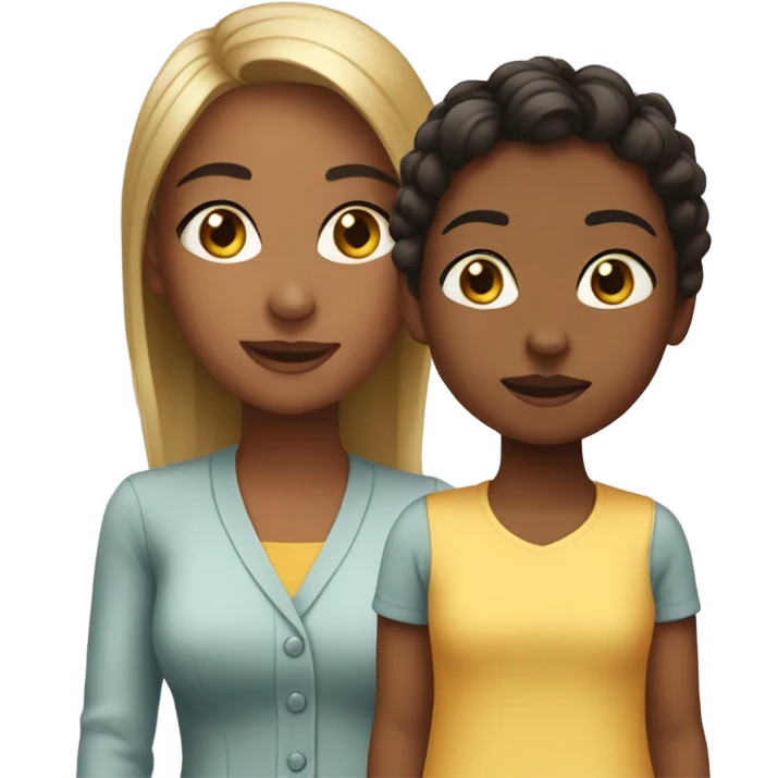 Aunt and niece emoji