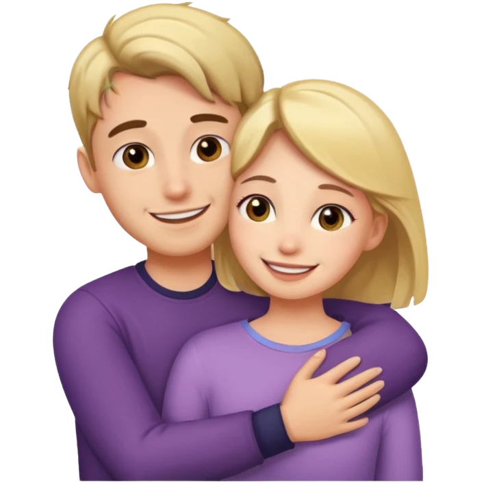 make an girl hugging her boyfriend  emoji