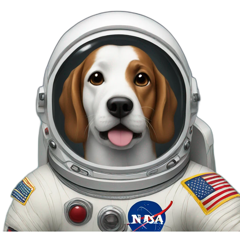 Dog astronaut emoji