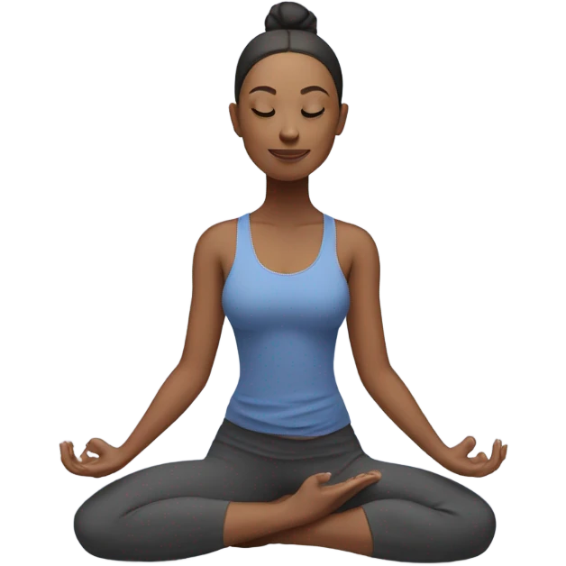 lady doing yoga  emoji