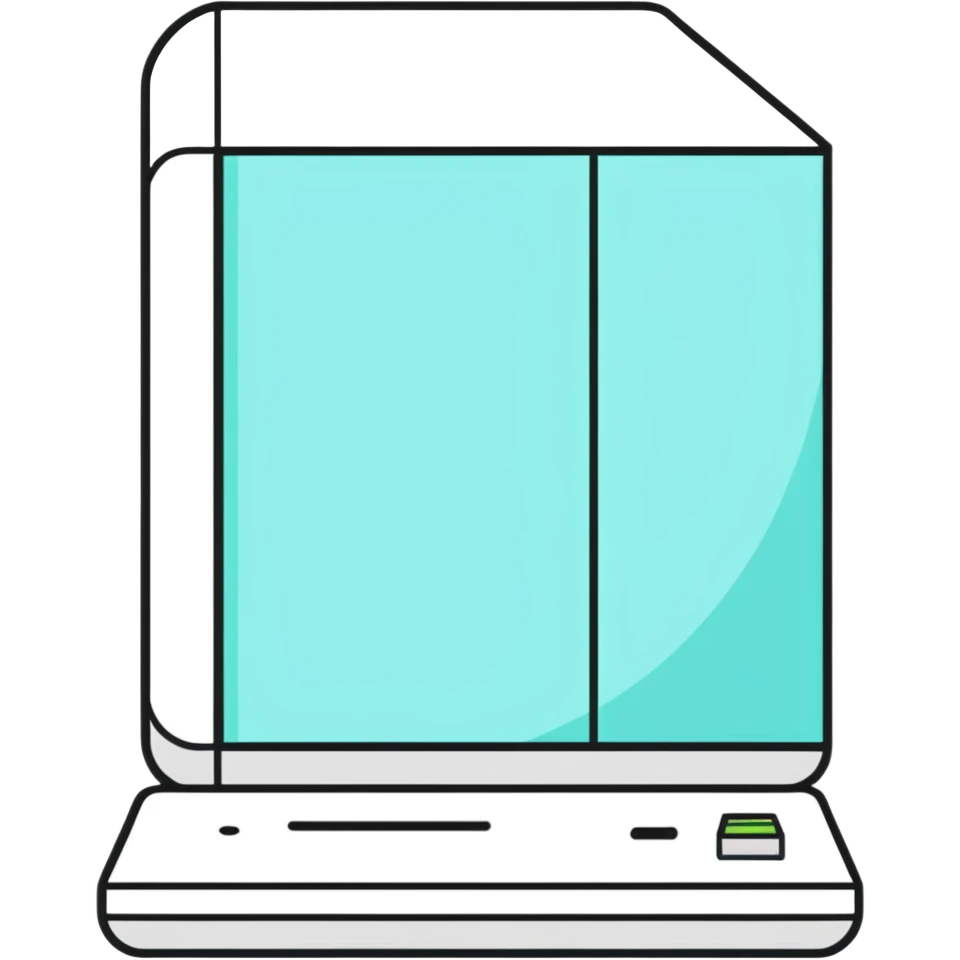 sticker style tech lab, bold outlines, fun vibe emoji